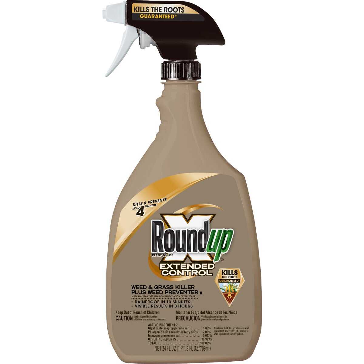 Roundup Extended Control 24 Oz. Ready-To-Use Trigger Spray Weed & Grass Killer Plus Weed Preventer II Roundup Extended Control 24 Oz. Ready-To-Use Trigger Spray Weed & Grass Killer Plus Weed Preventer II