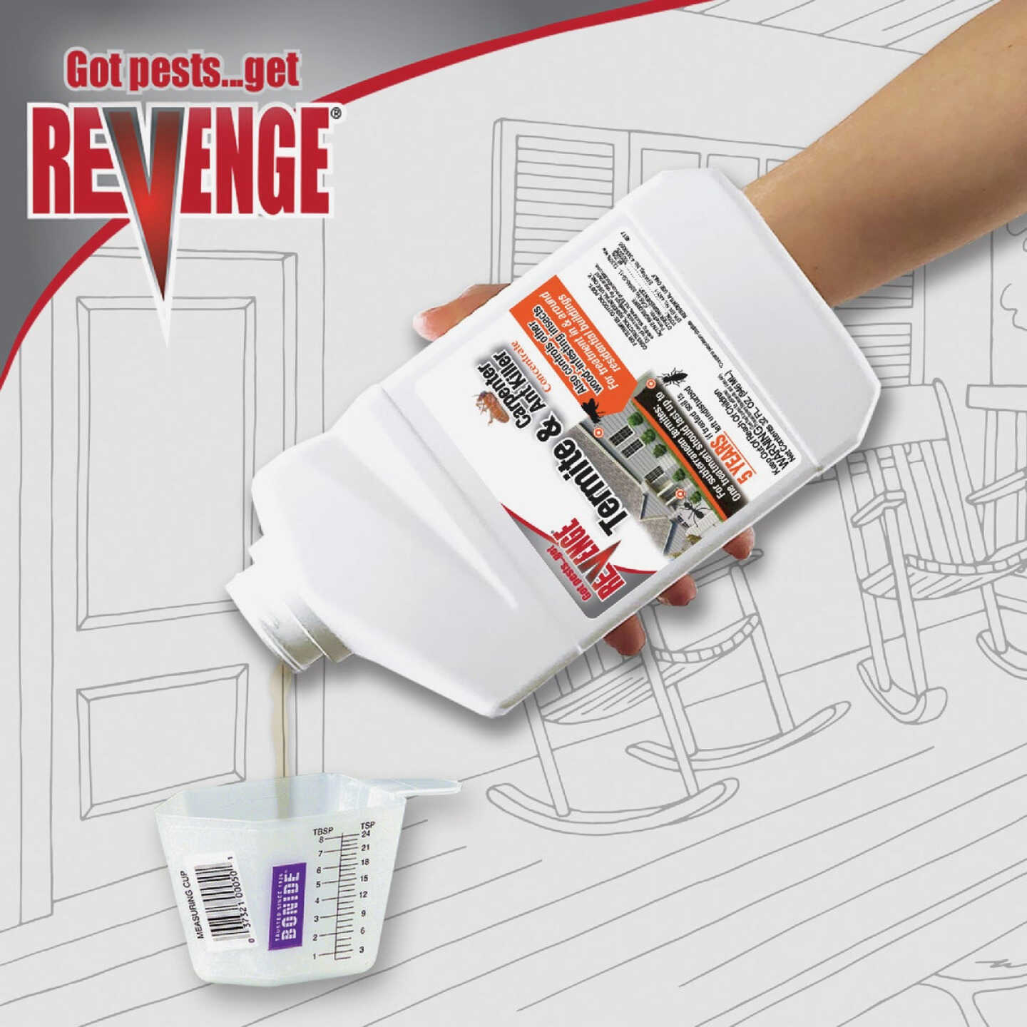 REVENGE 32 Oz. Concentrate Termite & Carpenter Ant Killer Image 3