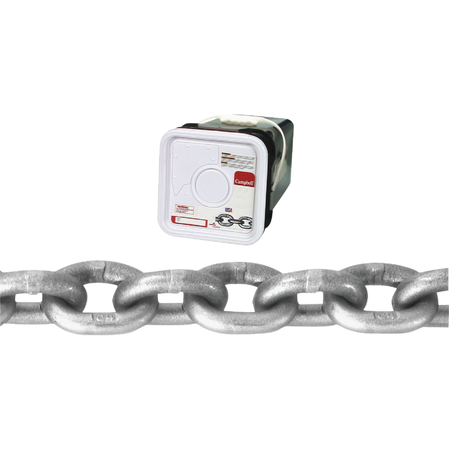 Campbell 3/8 In. 40 Ft. Bright Carbon Steel Coil Chain Image 1
