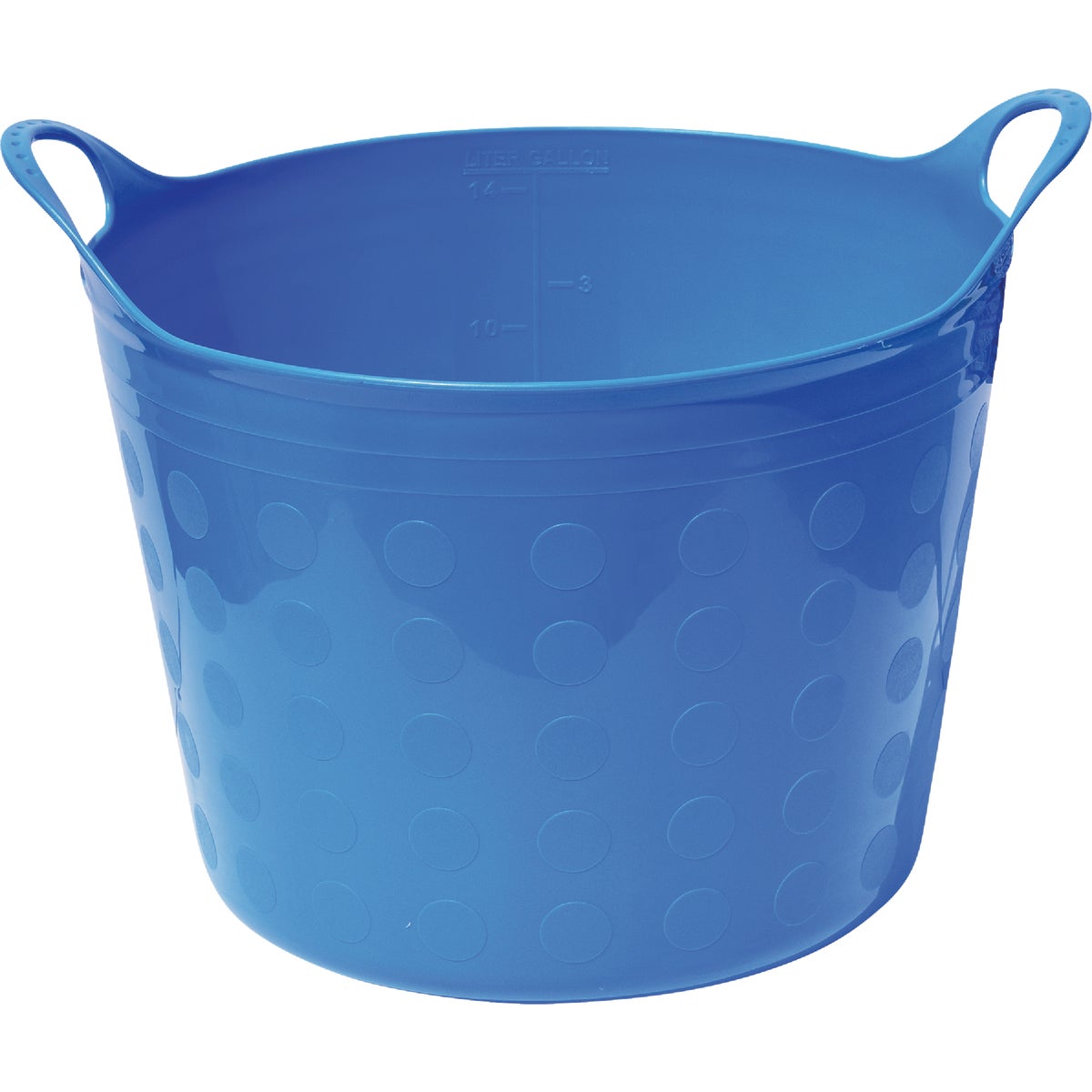 Tuff Stuff 12 Gal. Sky Blue Plastic Flex Tub