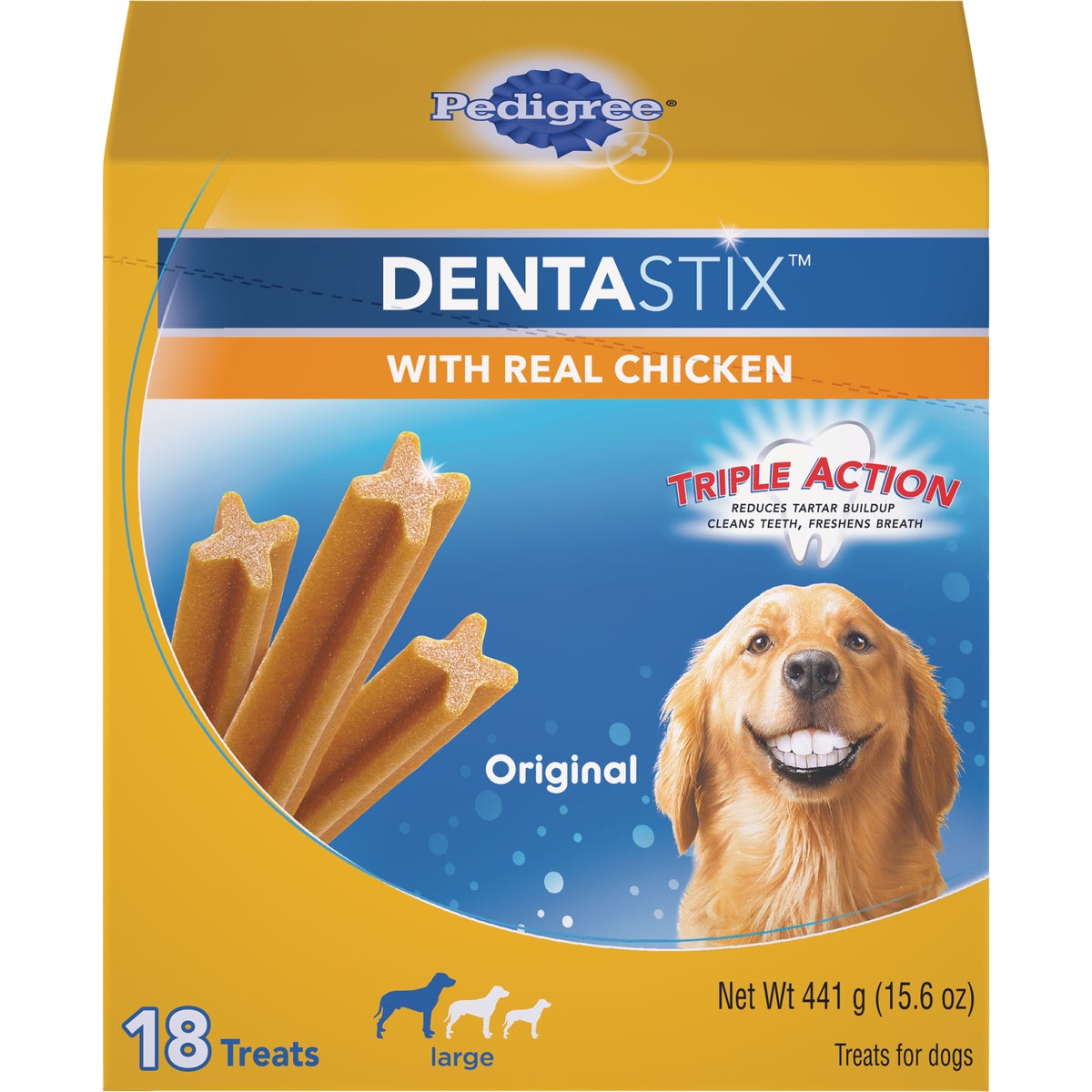 Pedigree Dentastix Large Dog Original Flavor Dental Dog Treat (18-Pack) Image 1