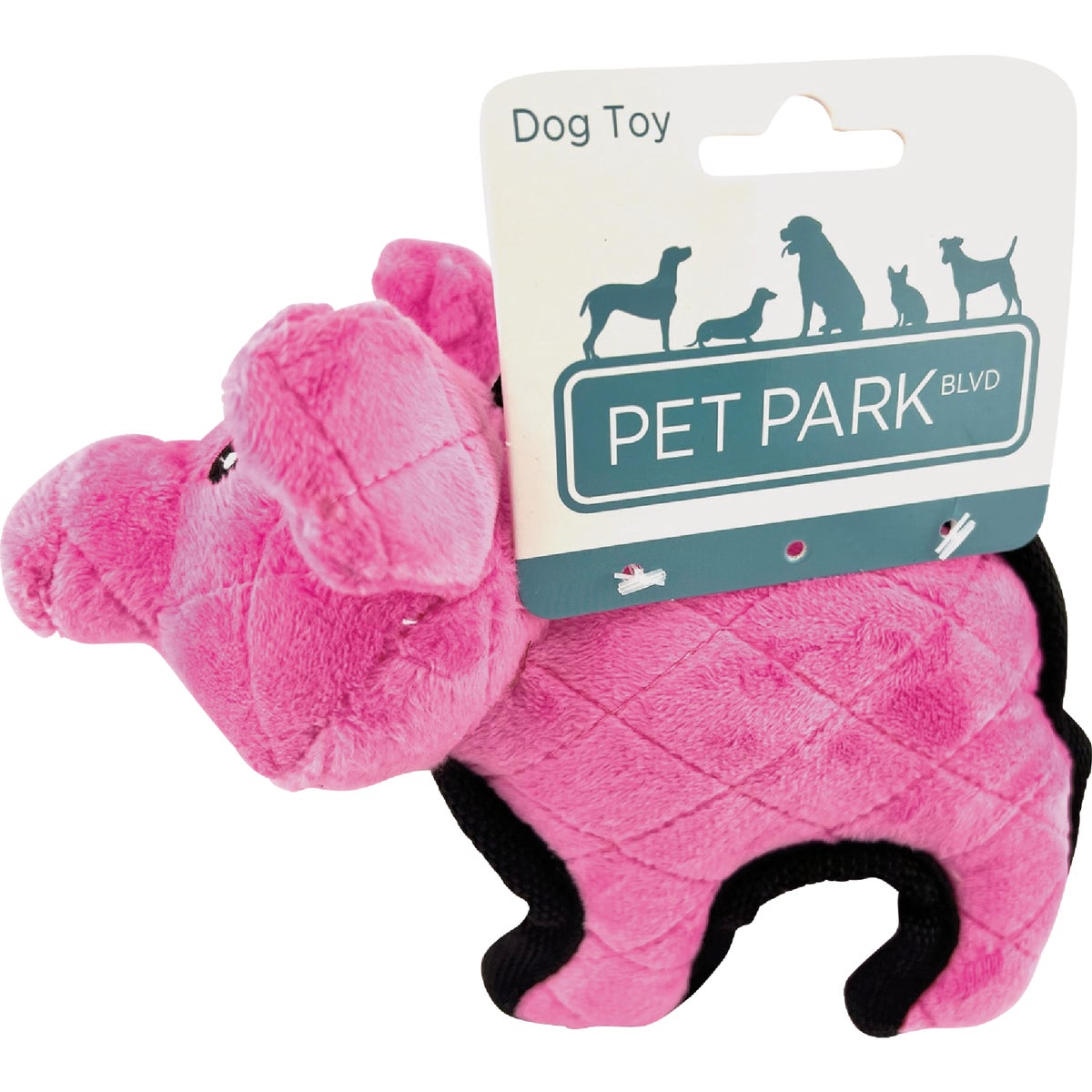 Boss Pet Pet Park Blvd Tuffimals Small Pig Dog Toy Image 2
