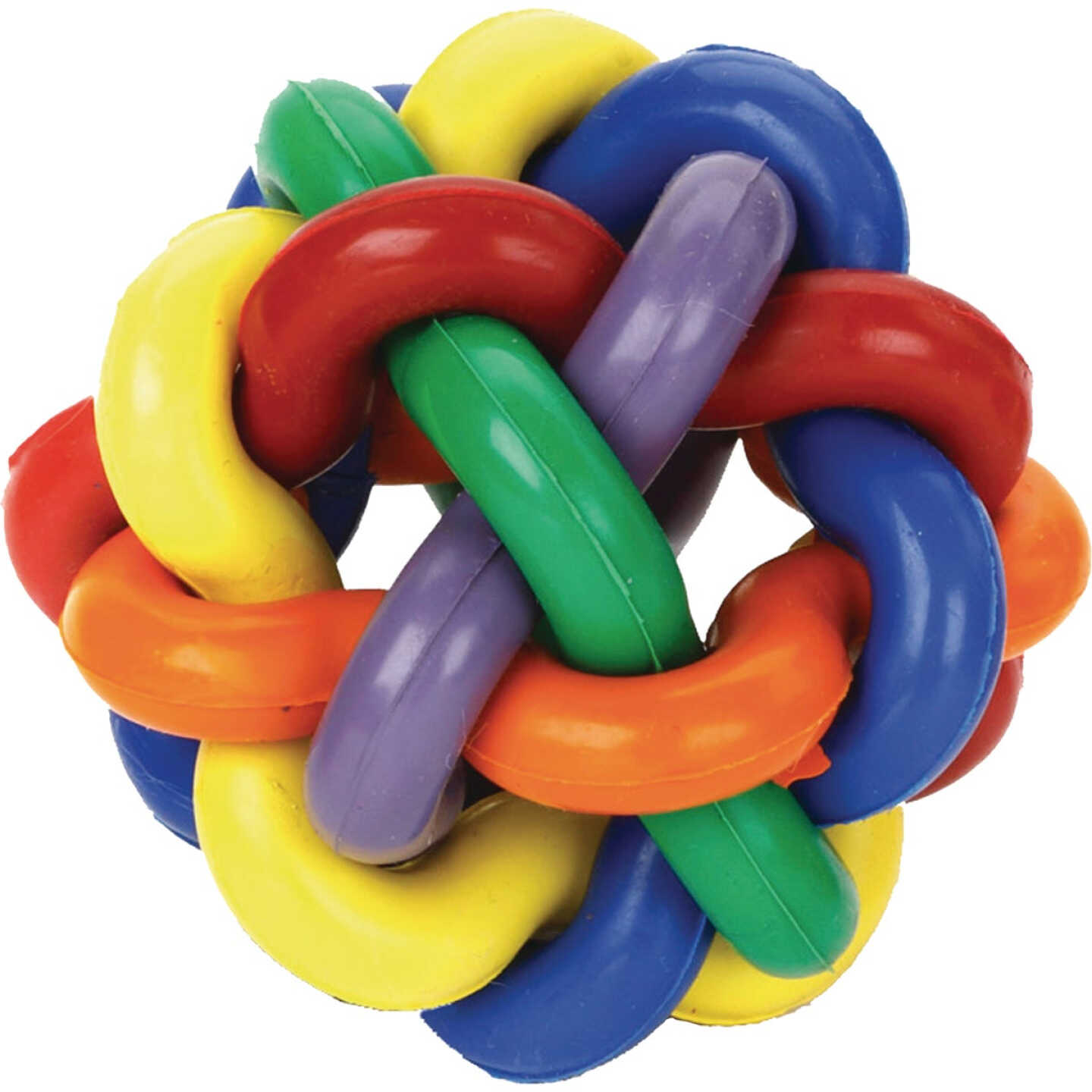 Multipet Nobbly Wobbly 4 In. Ball Dog Toy Image 1