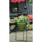 American Gardenworks Urban Living Matte Black Powder Coated Steel Tri-Floor Pot Holder Image 2