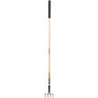 Green Thumb 4-Tine Wood Handle Garden Cultivator Image 1