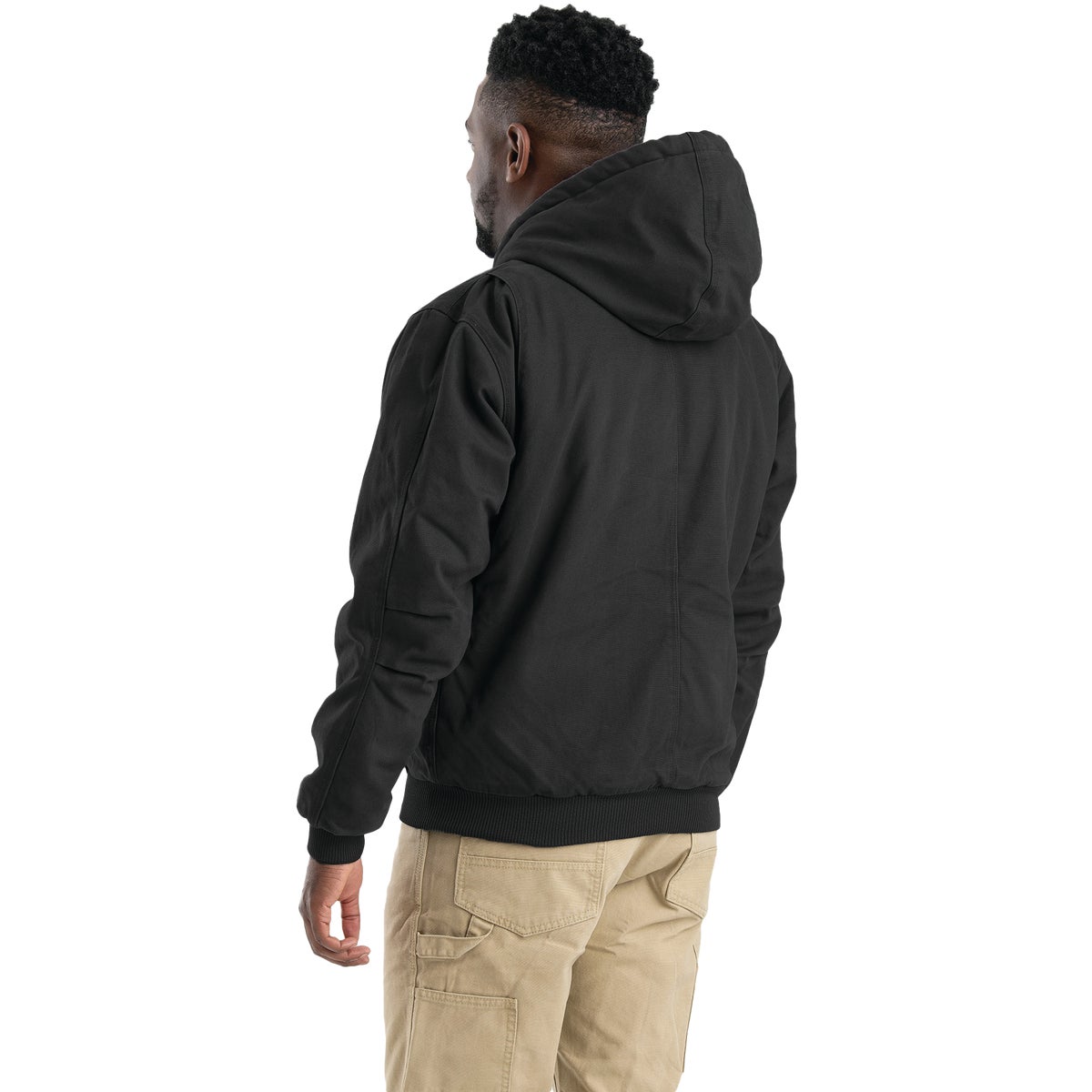 Berne Heartland Men's XL Black Hooded Work Jacket Image 5