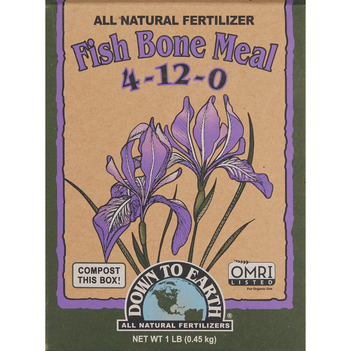 Down To Earth 1 Lb. 4-12-0 Fish Bone Meal Image 3