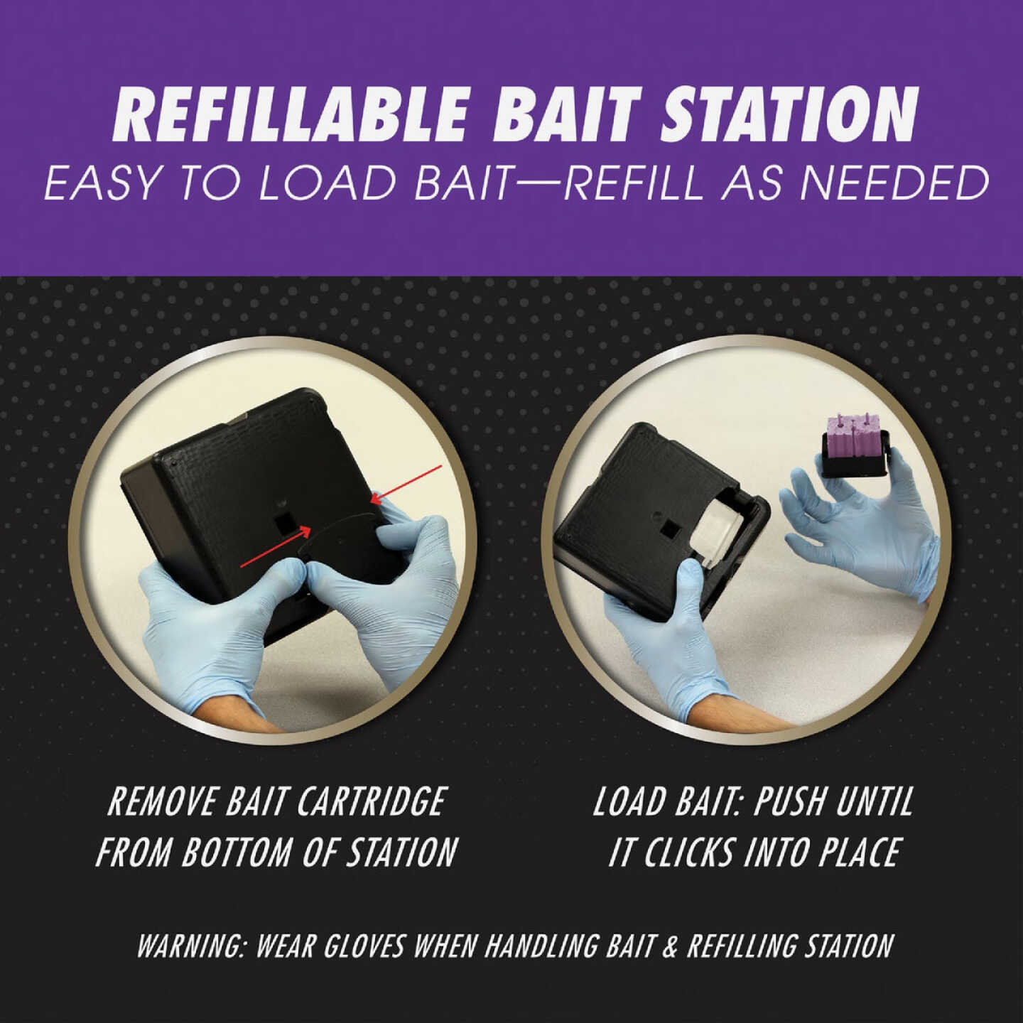 Tomcat Advanced Formula Refillable Rat & Mouse Bait Station - 12 Blocks Baits & 1 Refillable Station Image 7
