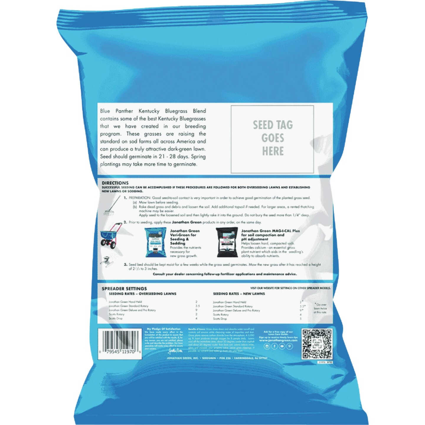 Jonathan Green Blue Panther Kentucky Bluegrass 25 Lb. 20,000 Sq. Ft. Coverage Grass Seed Image 3