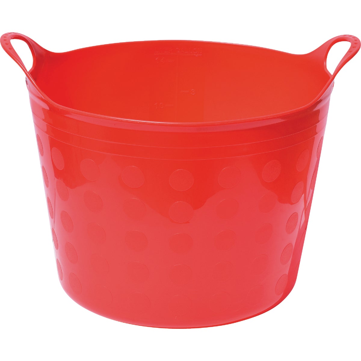 Tuff Stuff 16 Gal. Red Plastic Flex Tub