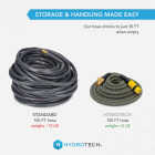 Hydrotech 5/8 In. Dia. x 100 Ft. Yellow Expandable Burst Proof Hose Image 4