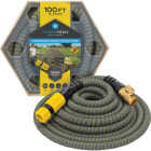 Hydrotech 5/8 In. Dia. x 100 Ft. Yellow Expandable Burst Proof Hose Image 1