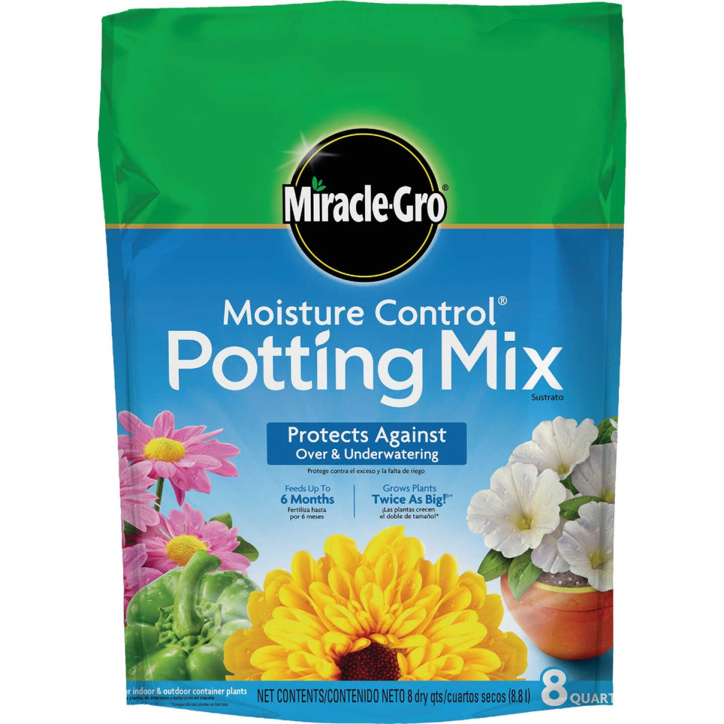 Miracle-Gro Moisture Control 8 Qt. Potting Mix Image 1