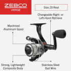 Zebco Verge Size 20 20 Lb. Spinning Fishing Reel Image 2