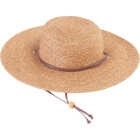 Sloggers Women's Dark Brown Straw Sun Hat Image 1