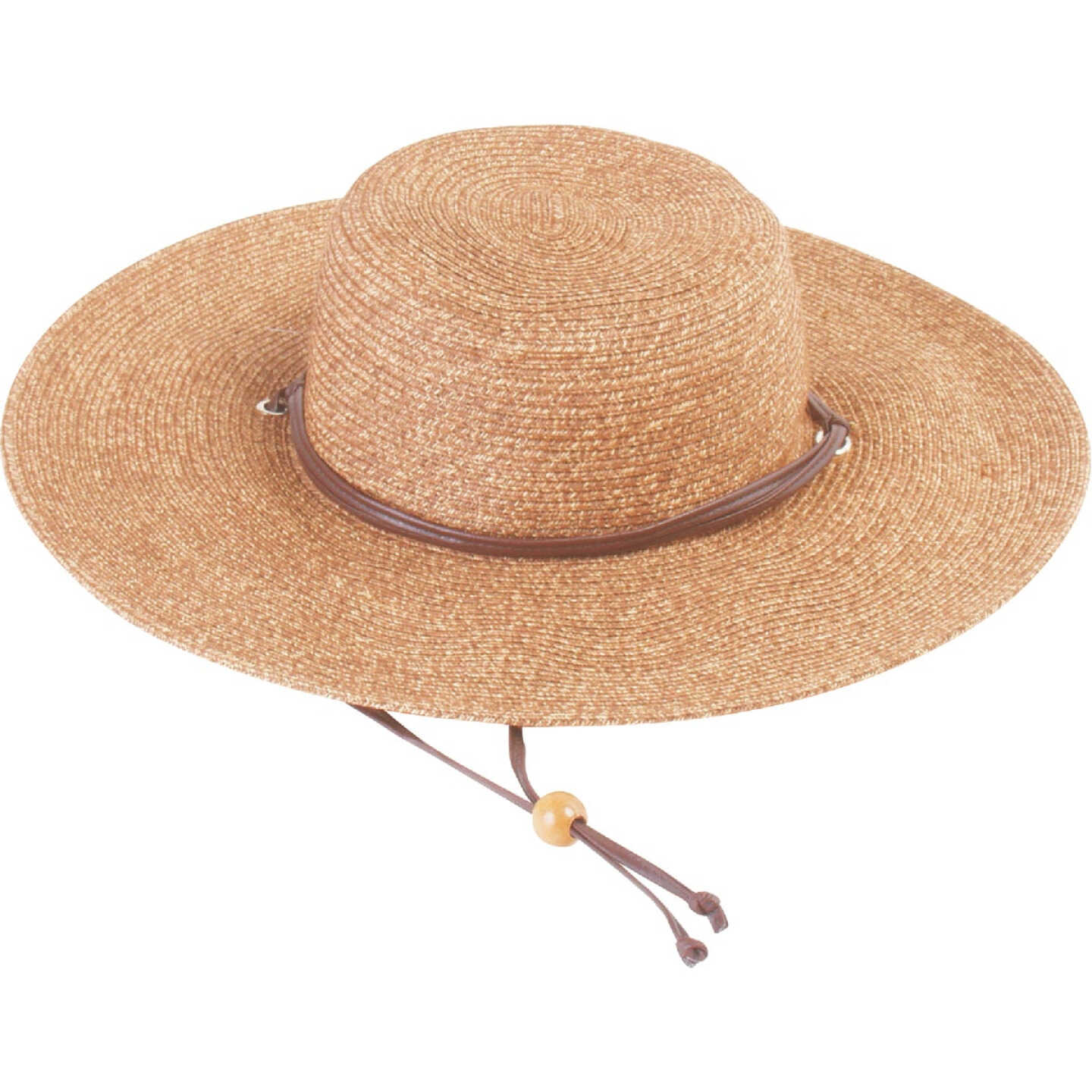 Sloggers Women's Dark Brown Straw Sun Hat Image 1