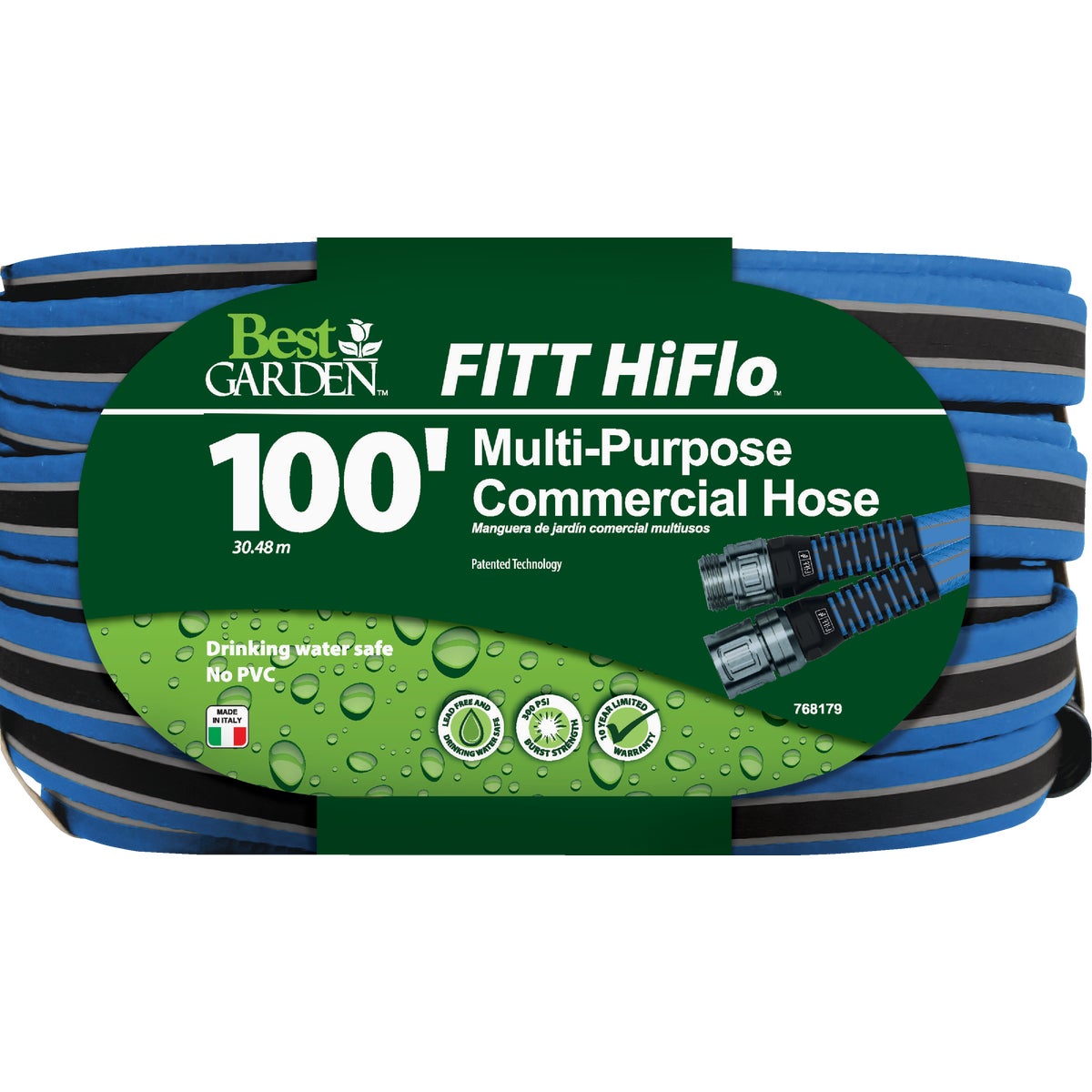 Best Garden Hiflo 100 Ft. Lightweight & Compact Garden Hose Image 1