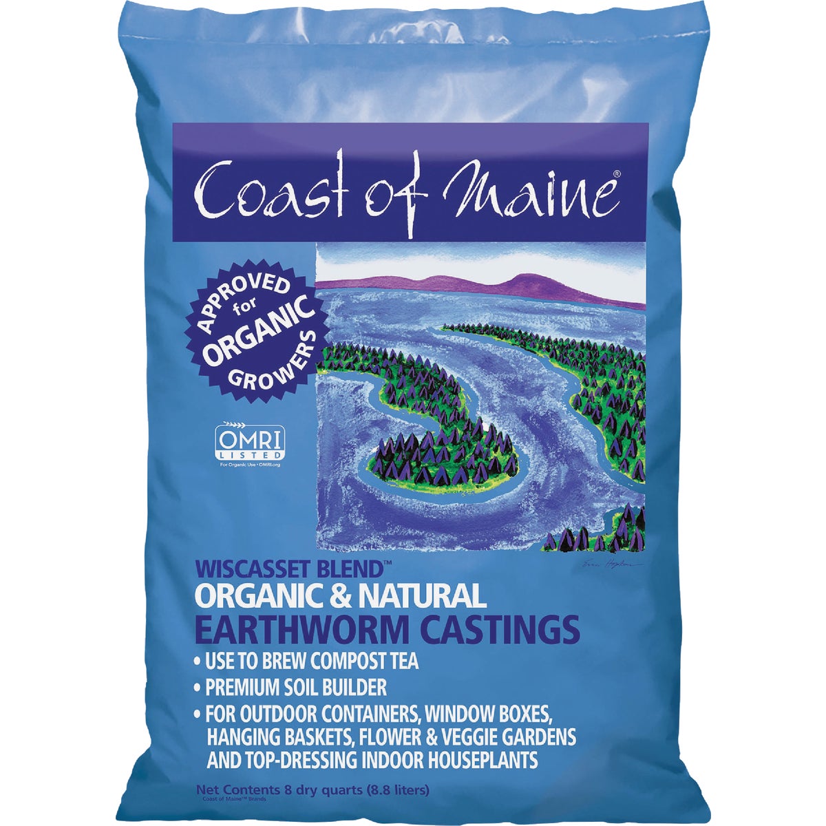 Coast of Maine Wiscasset Blend 8 Qt. Organic Earthworm Castings