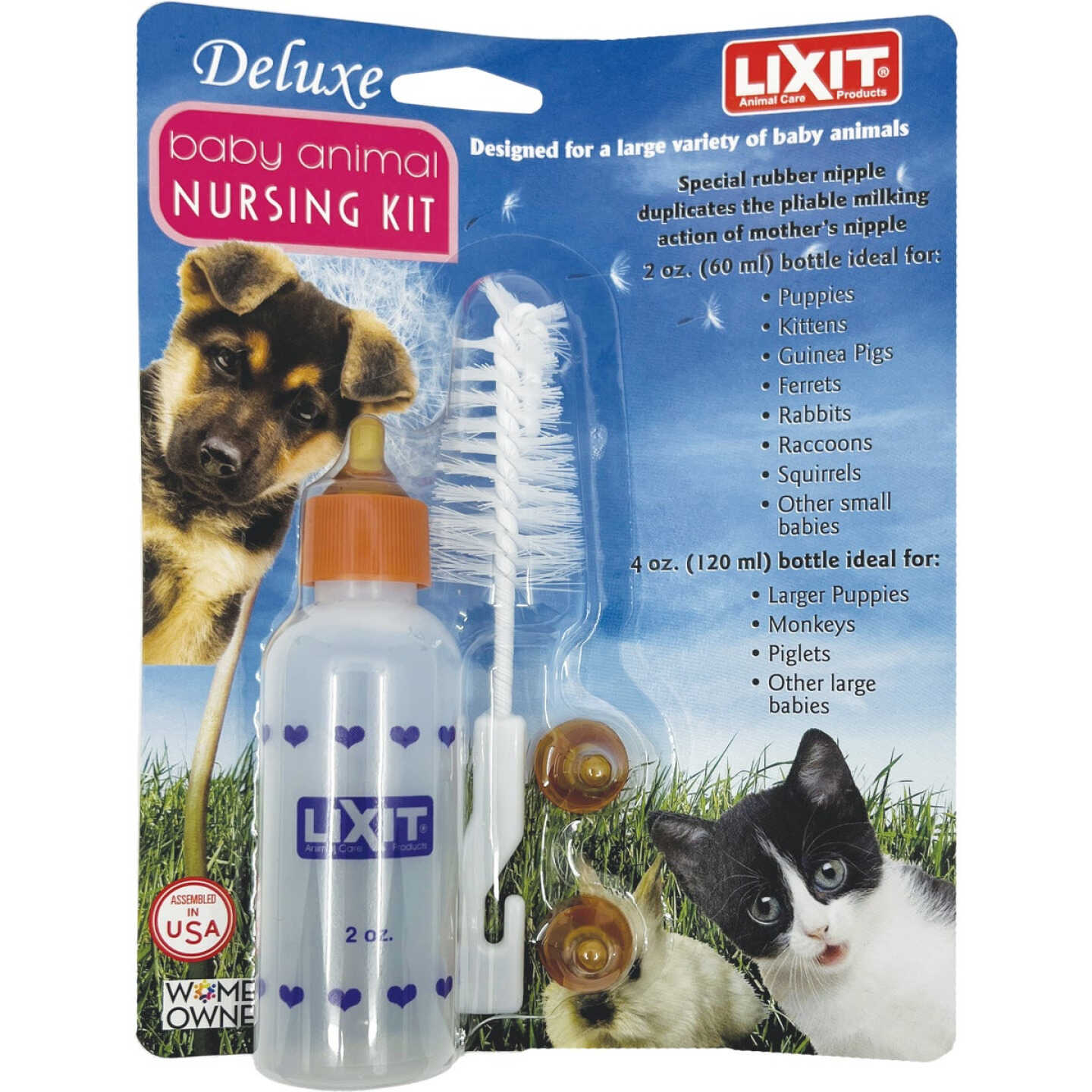 Lixit 2 Oz. Baby Animal Nursing Kit Image 1