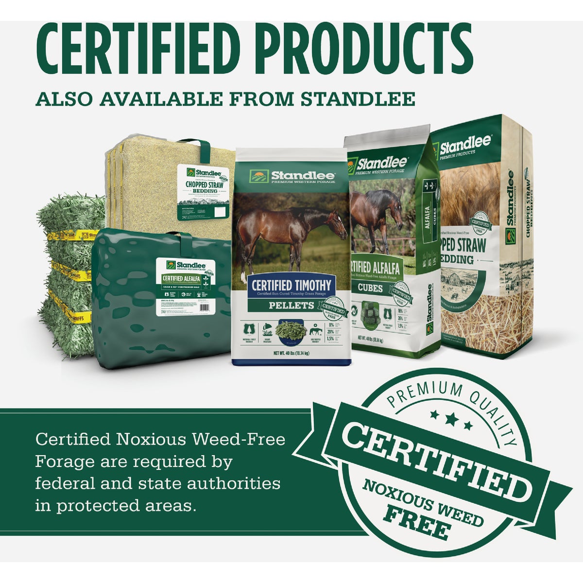Standlee Premium Western Forage 50 Lb. Certified Timothy Compressed Bale Image 4