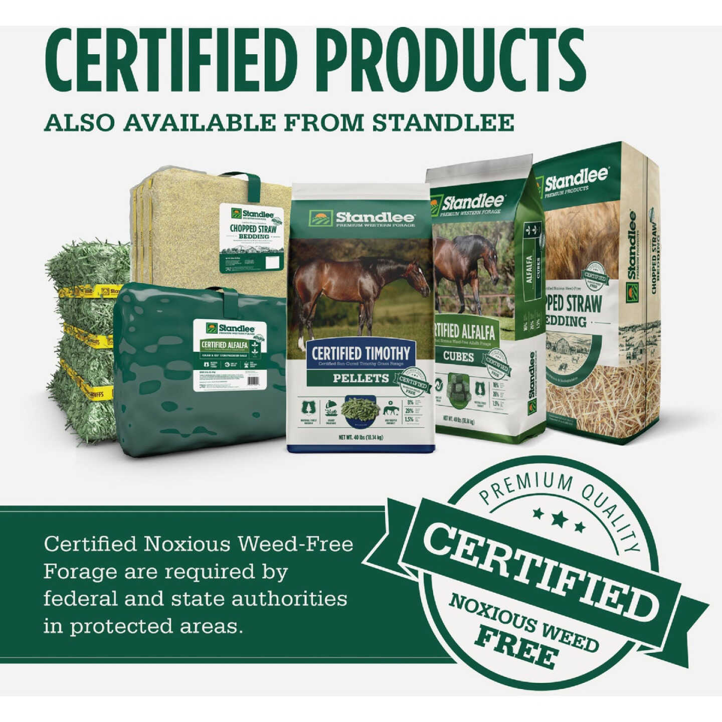Standlee Premium Western Forage 50 Lb. Certified Timothy Compressed Bale Image 4