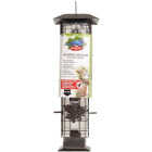Perky-Pet Squirrel-Be-Gone Bronze Metal Leaf 2 Lb. Capacity Tube Bird Feeder Image 2