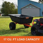 Agri-Fab 1000 Lb. ATV/UTV Poly Swivel Tow-Behind Dump Cart Image 2