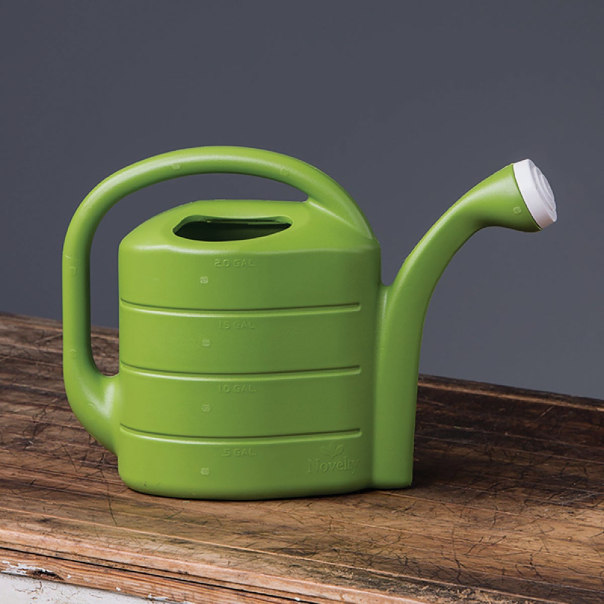 Novelty 2 Gal. Green Poly Deluxe Watering Can Image 2