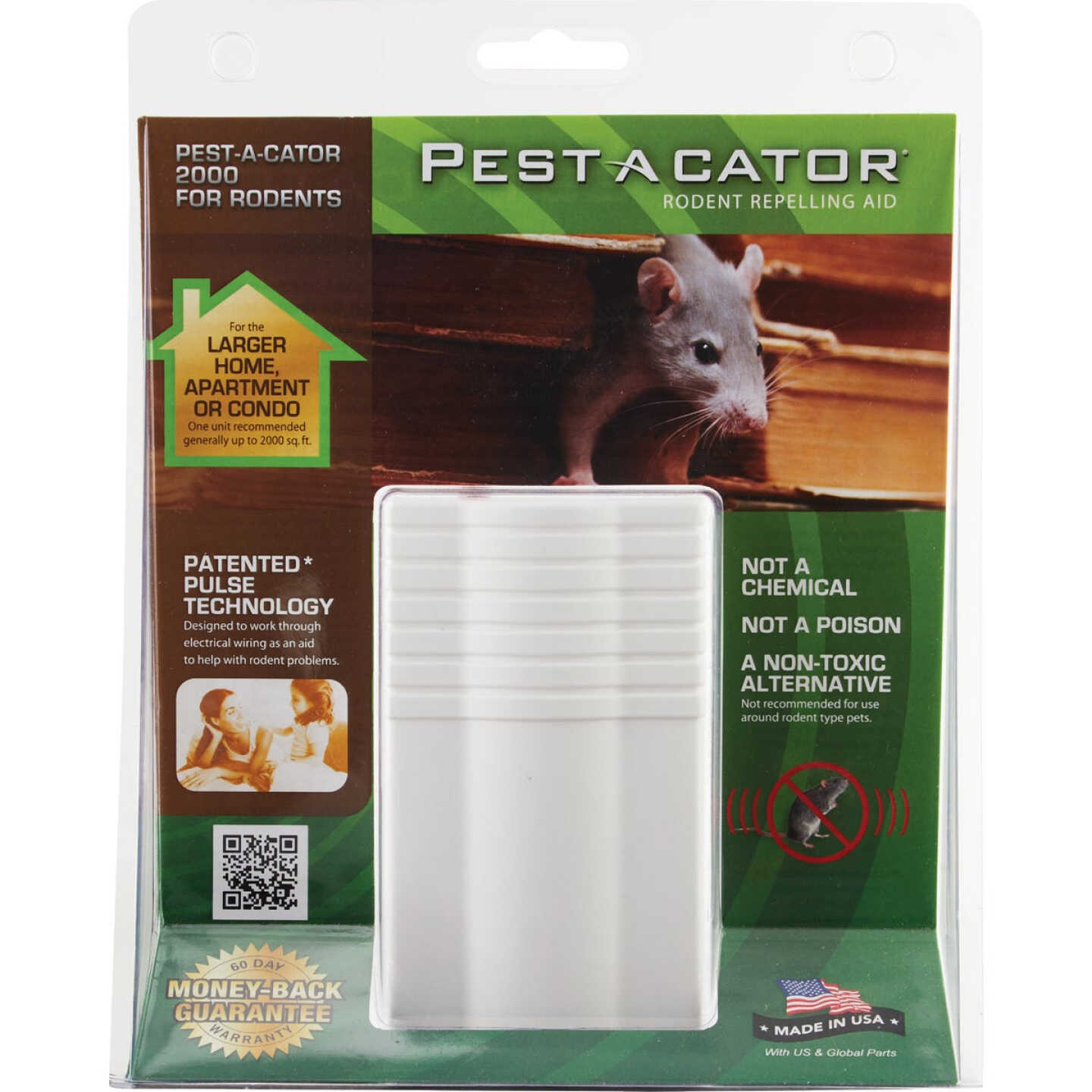 Pest A Cator Pulsating 2000 Sq. Ft. Coverage 110V Electronic Pest Repellent Image 2