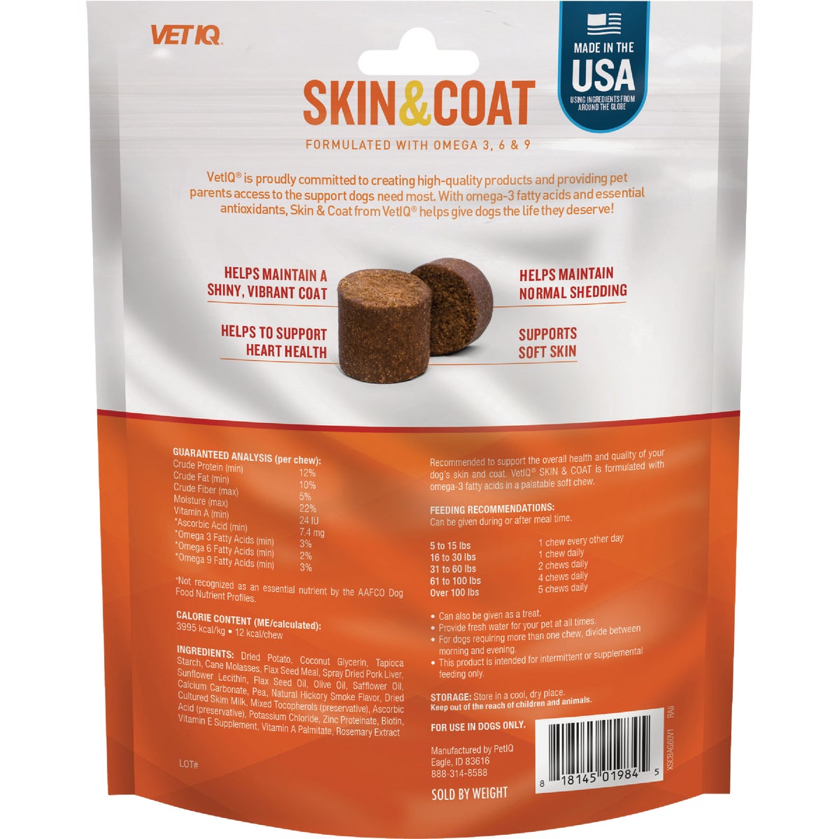 VetIQ 7.4 Oz. Skin & Coat Chews (60-Pack) Image 5