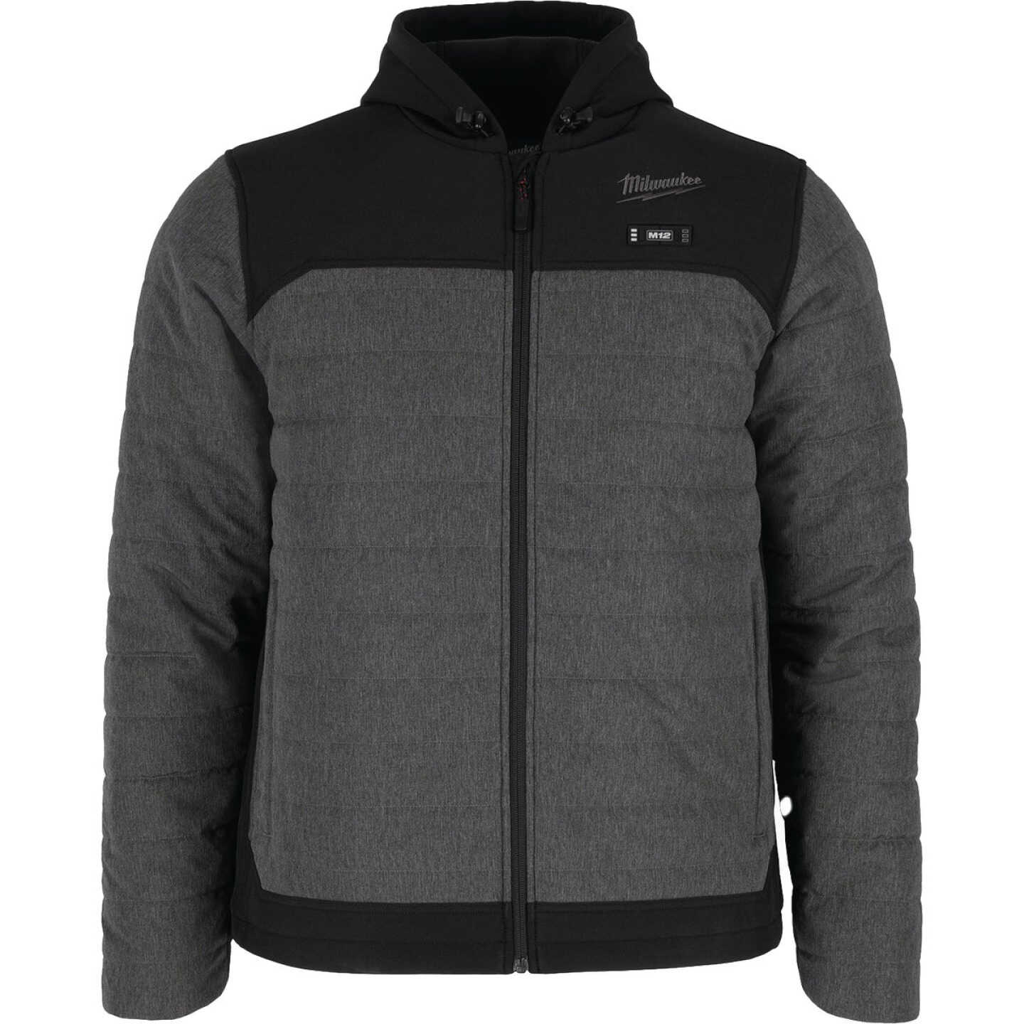 Milwaukee M12 AXIS Men's Gray Cordless Heated Jacket, XL Image 1