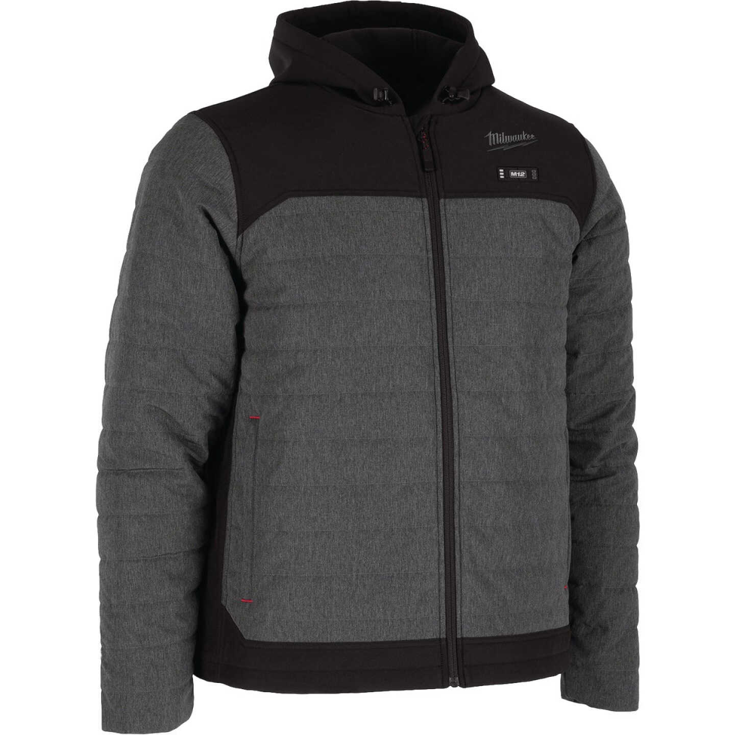 Milwaukee M12 AXIS Men's Gray Cordless Heated Jacket, XL Image 3