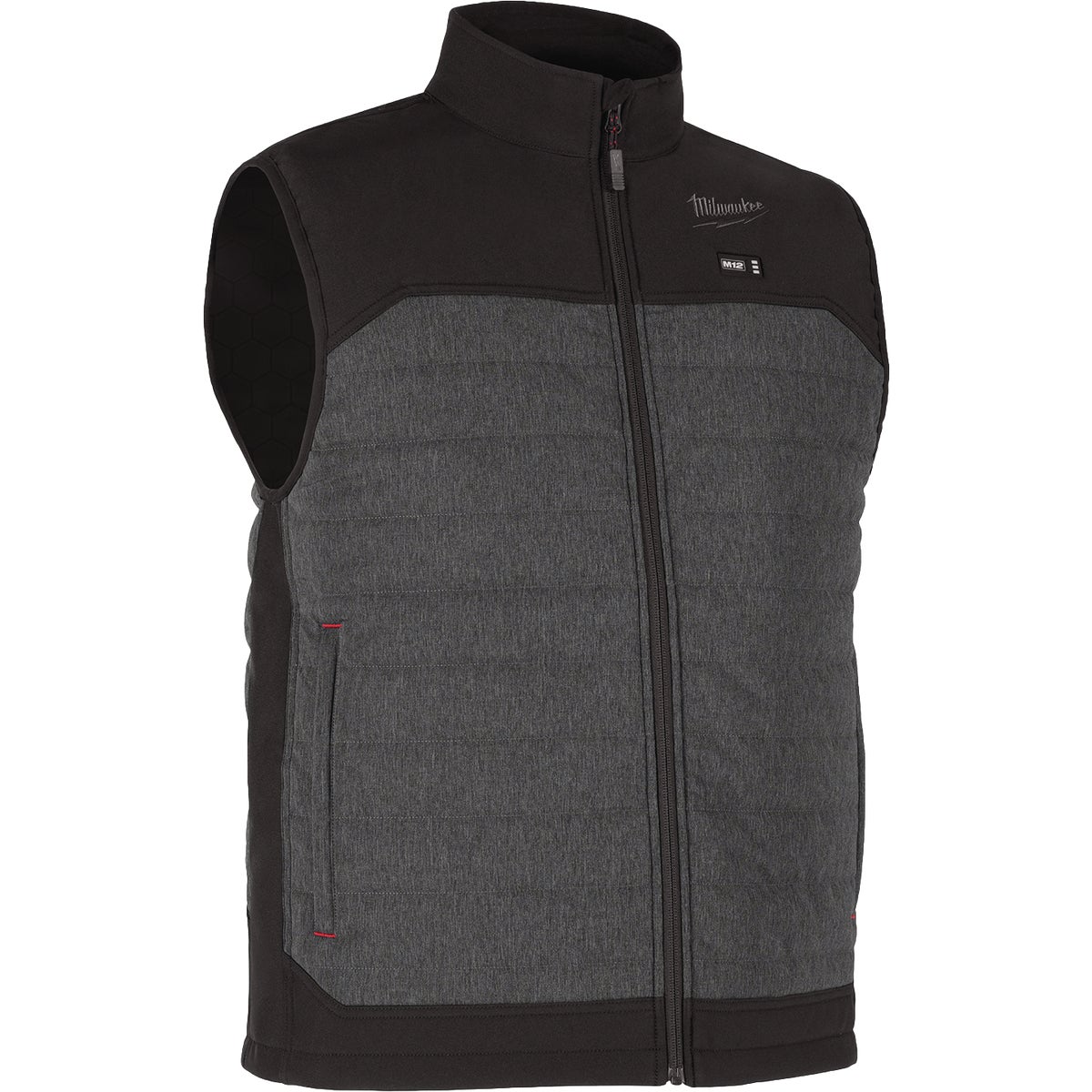 Milwaukee M12 AXIS Men's Gray Cordless Heated Vest, XL Image 2