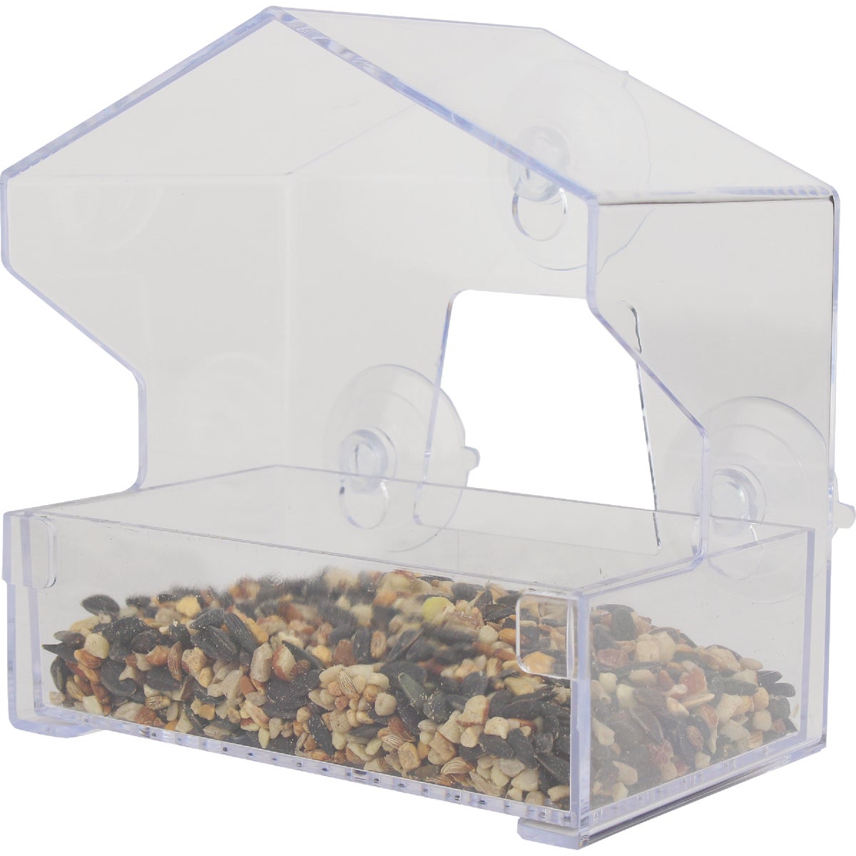 Perky-Pet Clear Plastic 1/2 Lb. Capacity Window Bird Feeder