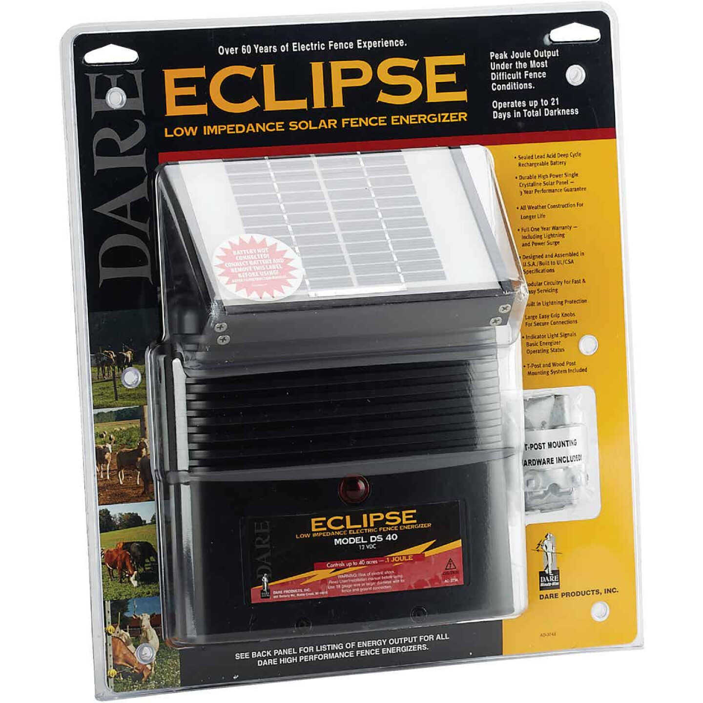 Dare Eclipse 40-Acre Electric Fence Charger Image 2