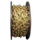 Campbell #3 50 Ft. Brass Finished Low-Carbon Steel Coil Chain Image 1