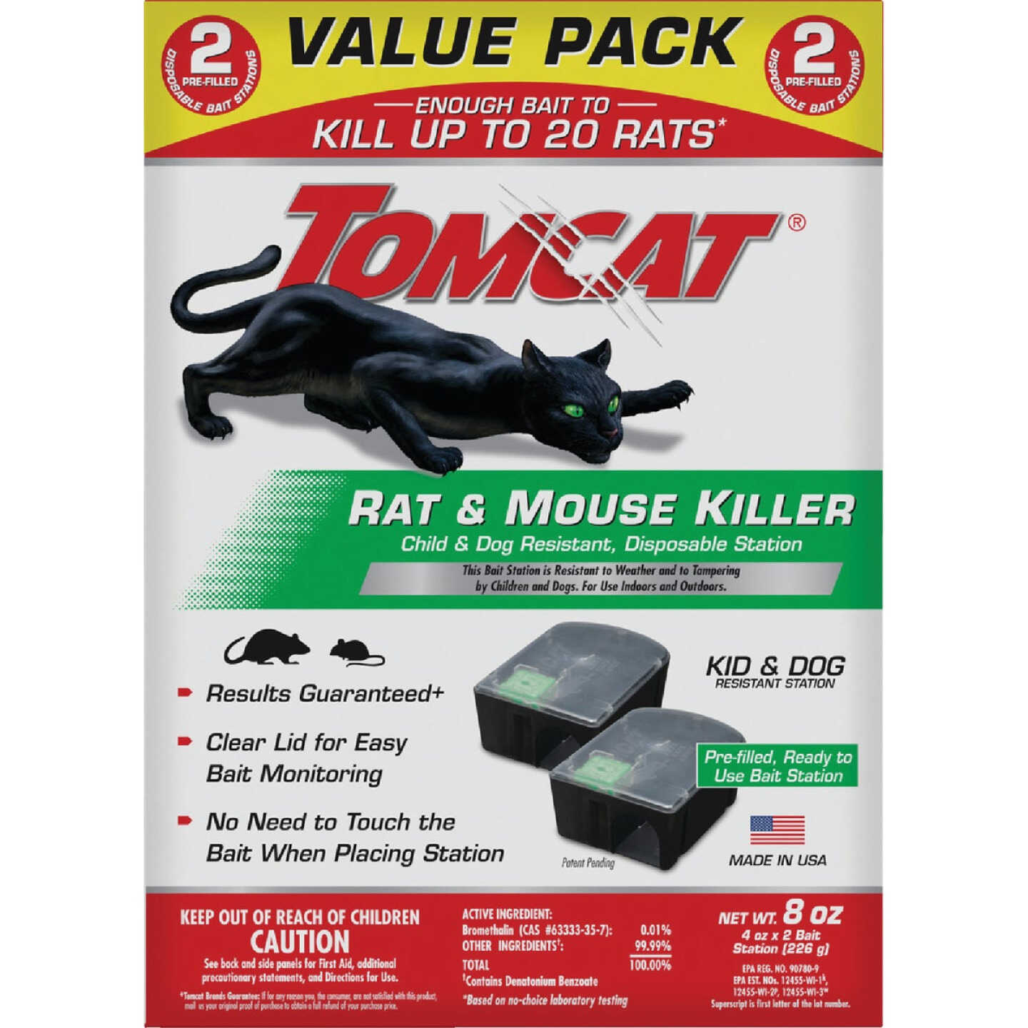 TOMCAT Disposable Bait Station Rat & Mouse Killer (2-Pack) Image 1