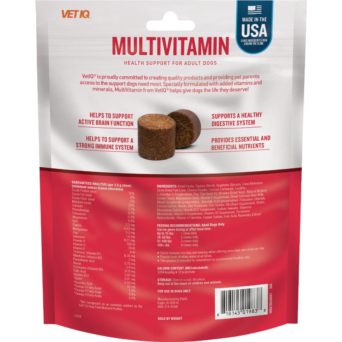 VetIQ 7.4 Oz. Multi Vitamin Dog Chew (60-Pack) Image 4