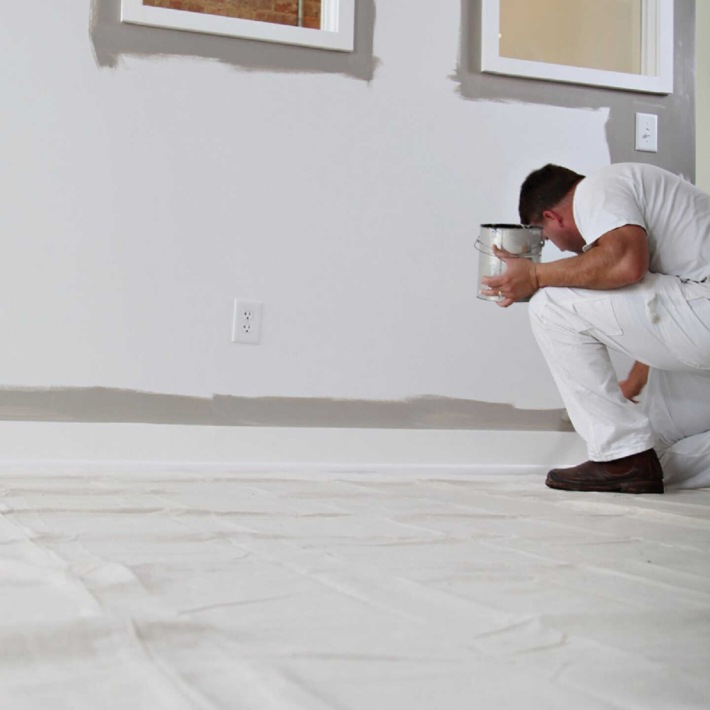 Trimaco SuperTuff 8 Oz. 9 Ft. x 12 Ft. Medium Weight Canvas Drop Cloth Image 6