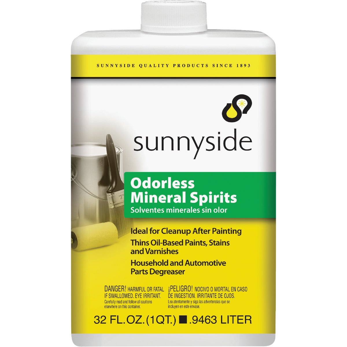 Sunnyside 1 Quart Low VOC Mineral Spirits Image 1