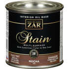 ZAR Oil-Based Wood Stain, Mocha, 1/2 Pt. Image 1