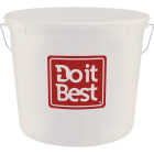 Do it Best 10 Qt. White Polysteel Bucket Image 1