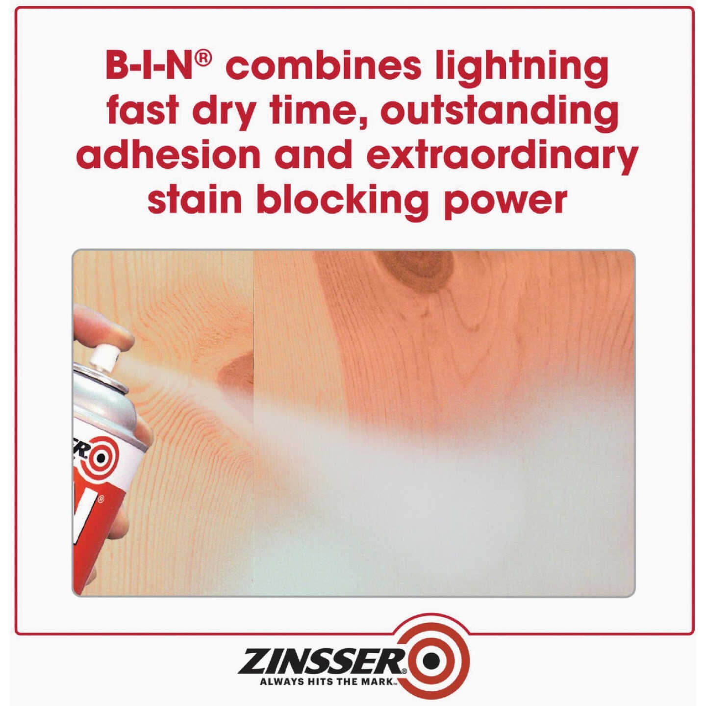 Zinsser B-I-N 13 Oz. Shellac-Base Primer Spray, White Image 6