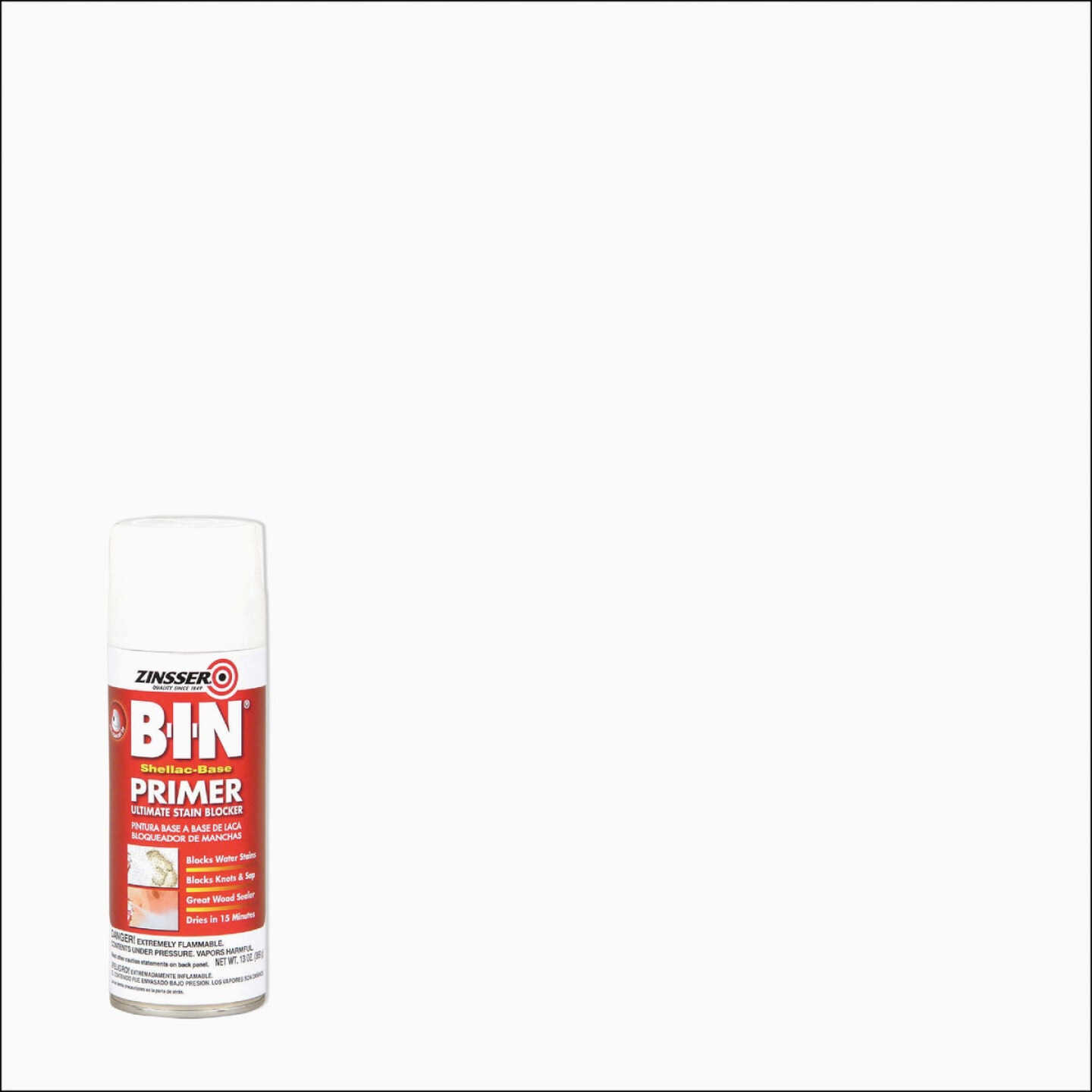 Zinsser B-I-N 13 Oz. Shellac-Base Primer Spray, White Image 1