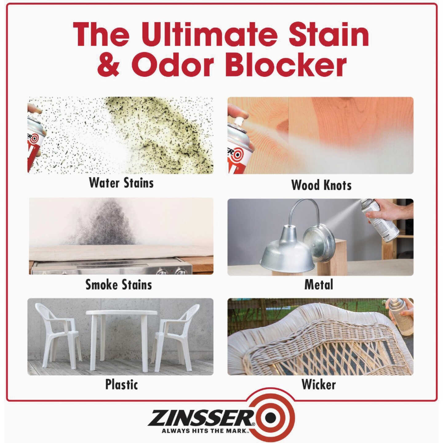 Zinsser B-I-N 13 Oz. Shellac-Base Primer Spray, White Image 4