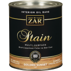 ZAR Oil-Based Wood Stain, Golden Sunset, 1 Qt. Image 1