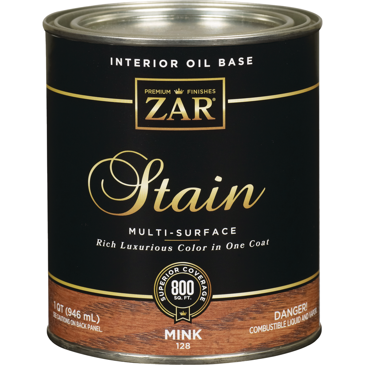 ZAR Oil-Based Wood Stain, Mink, 1 Qt. Image 1