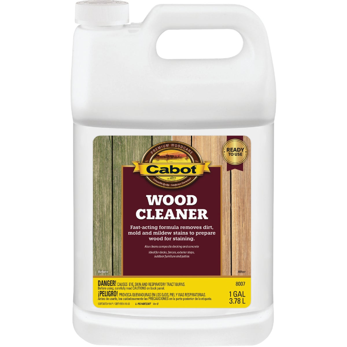 Cabot Wood Cleaner, 1 Gal.