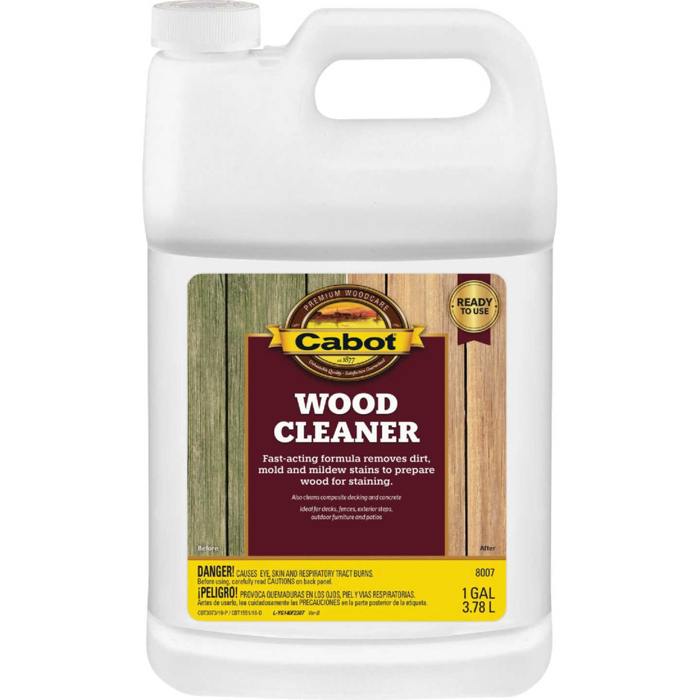 Cabot Wood Cleaner, 1 Gal. Image 1