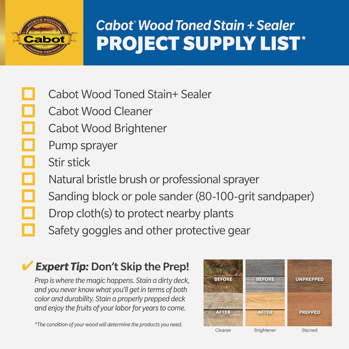 Cabot VOC Wood Toned Deck & Siding Exterior Stain & Sealer, 19200 Natural, 1 Gal. Image 5